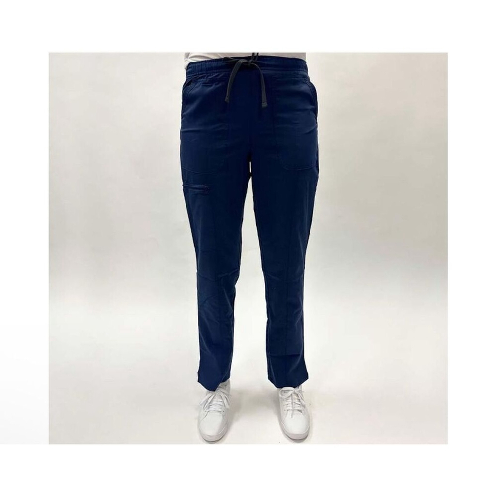 NEW Scrubology Core Women's Cargo Tapered Slim Leg Scrub Pant Navy S